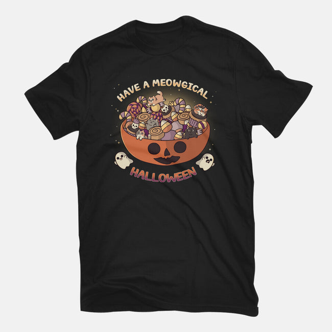 Meowgical Halloween-Mens-Premium-Tee-Freecheese