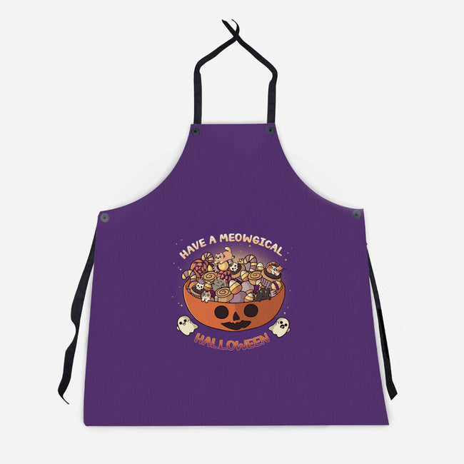 Meowgical Halloween-Unisex-Kitchen-Apron-Freecheese