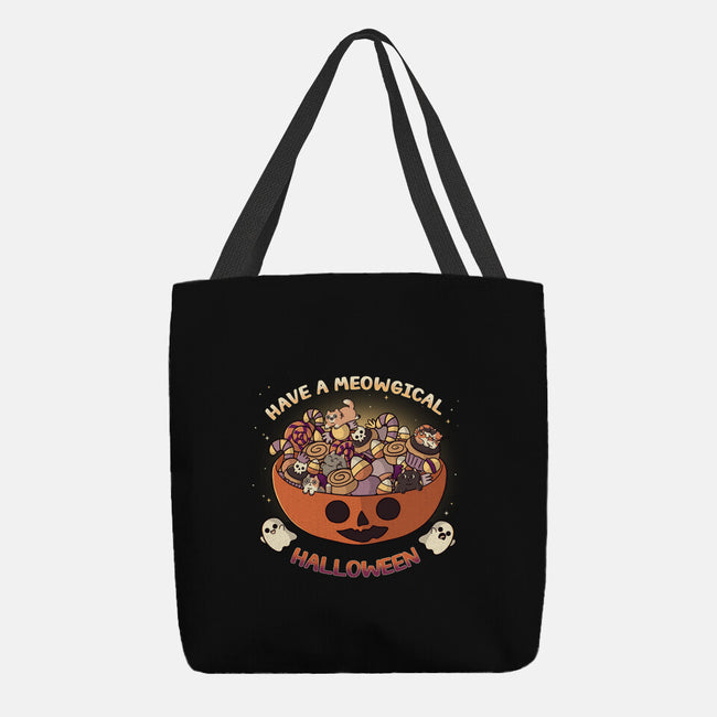 Meowgical Halloween-None-Basic Tote-Bag-Freecheese