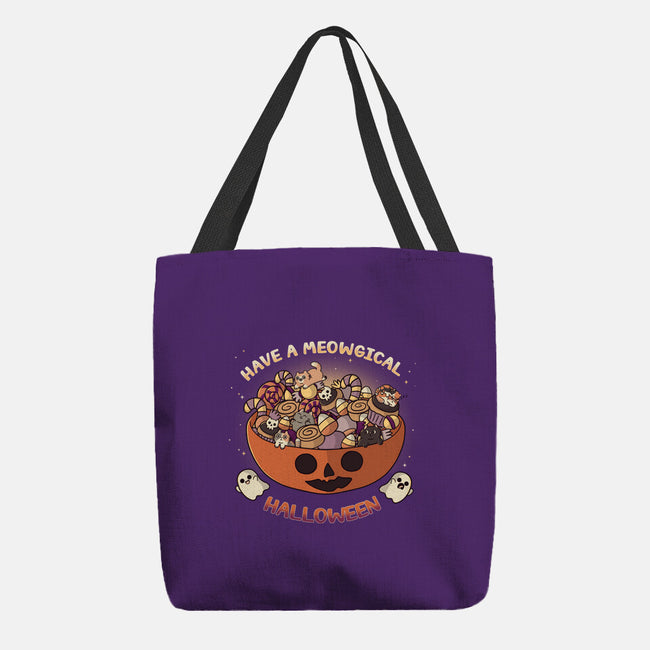 Meowgical Halloween-None-Basic Tote-Bag-Freecheese