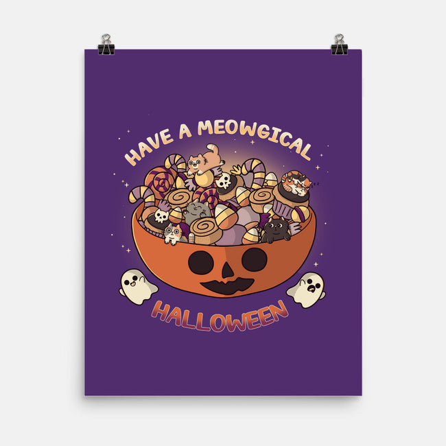 Meowgical Halloween-None-Matte-Poster-Freecheese