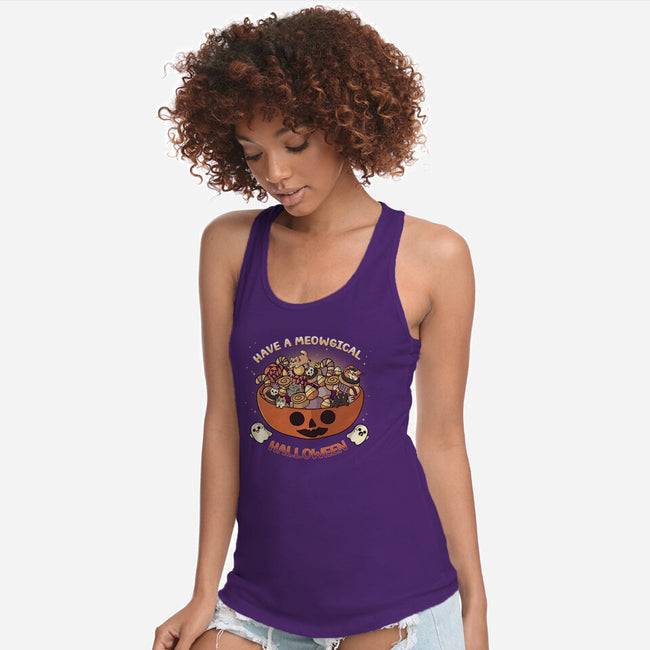 Meowgical Halloween-Womens-Racerback-Tank-Freecheese
