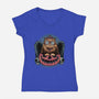 Dungeon Trick Or Treat-Womens-V-Neck-Tee-glitchygorilla