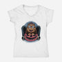 Dungeon Trick Or Treat-Womens-V-Neck-Tee-glitchygorilla