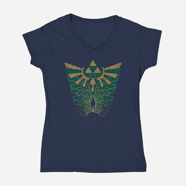 Hero's Legacy-Womens-V-Neck-Tee-Tronyx79