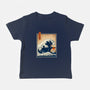 The Great Catzilla Wave-Baby-Basic-Tee-erion_designs
