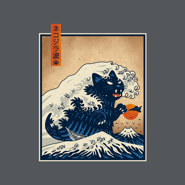 The Great Catzilla Wave-Womens-Basic-Tee-erion_designs