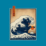 The Great Catzilla Wave-Womens-Basic-Tee-erion_designs
