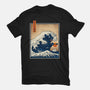 The Great Catzilla Wave-Mens-Heavyweight-Tee-erion_designs