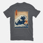 The Great Catzilla Wave-Mens-Basic-Tee-erion_designs