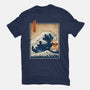 The Great Catzilla Wave-Mens-Basic-Tee-erion_designs