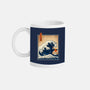 The Great Catzilla Wave-None-Mug-Drinkware-erion_designs