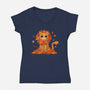 King Of Fall-Womens-V-Neck-Tee-erion_designs