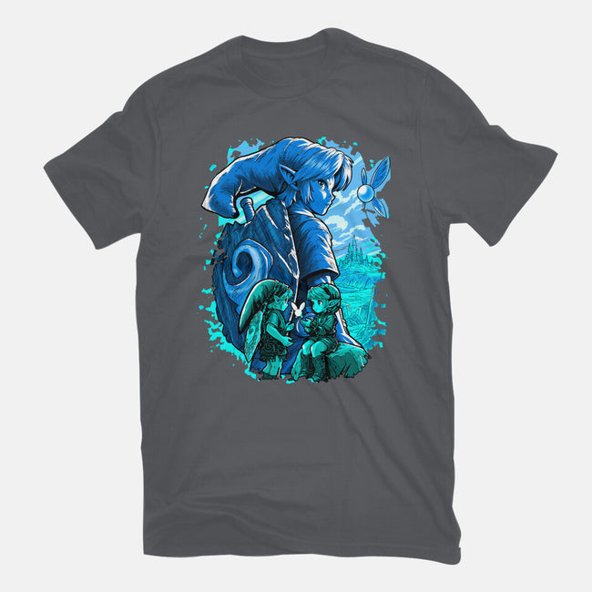 The Hero Of Time Return-Mens-Heavyweight-Tee-Diego Oliver