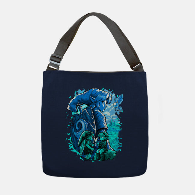 The Hero Of Time Return-None-Adjustable Tote-Bag-Diego Oliver