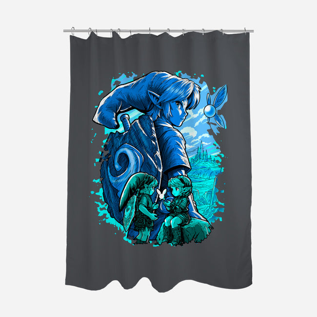 The Hero Of Time Return-None-Polyester-Shower Curtain-Diego Oliver
