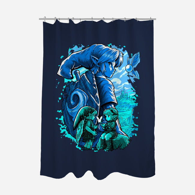 The Hero Of Time Return-None-Polyester-Shower Curtain-Diego Oliver