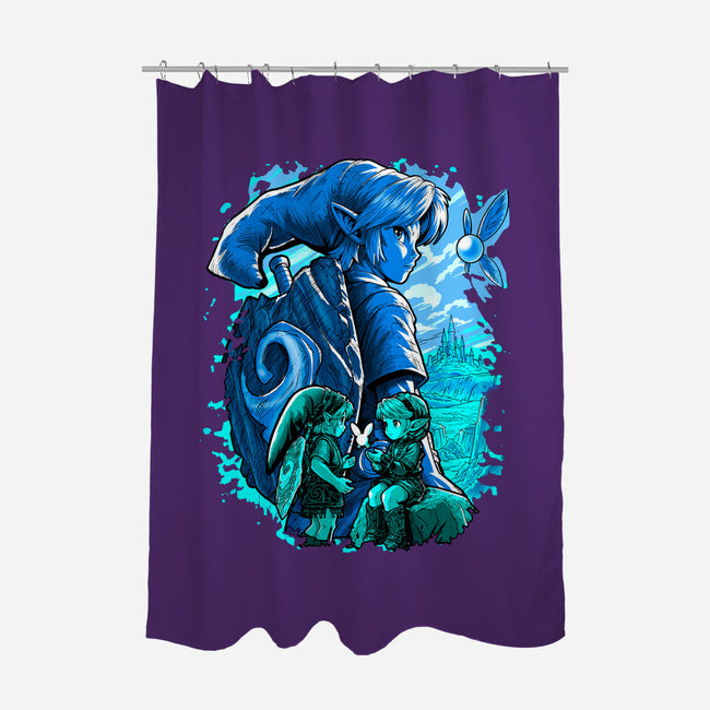 The Hero Of Time Return-None-Polyester-Shower Curtain-Diego Oliver