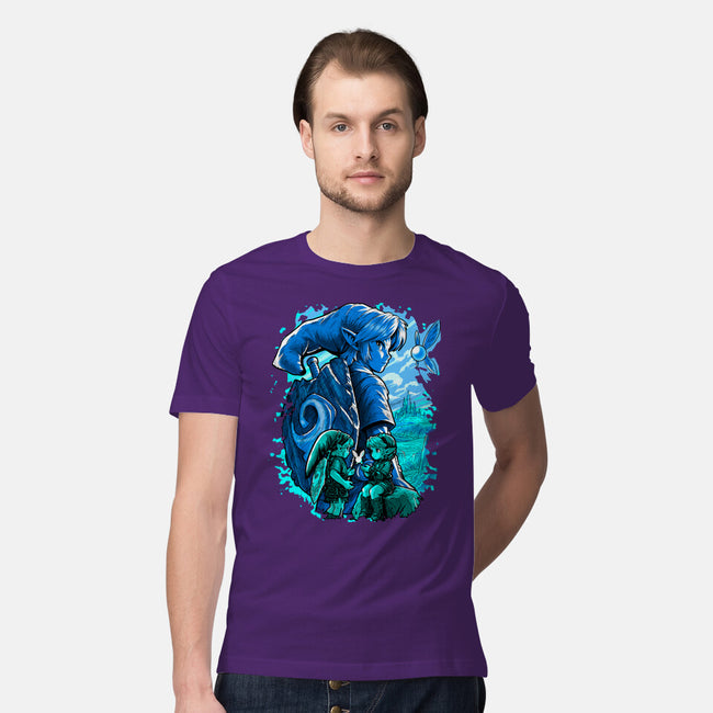The Hero Of Time Return-Mens-Premium-Tee-Diego Oliver