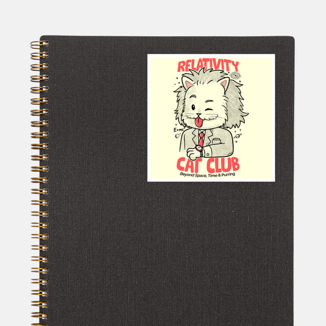 Relativity Cat Club-None-Glossy-Sticker-Umberto Vicente