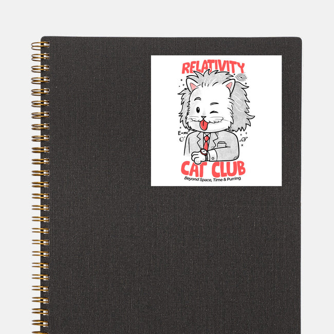 Relativity Cat Club-None-Glossy-Sticker-Umberto Vicente