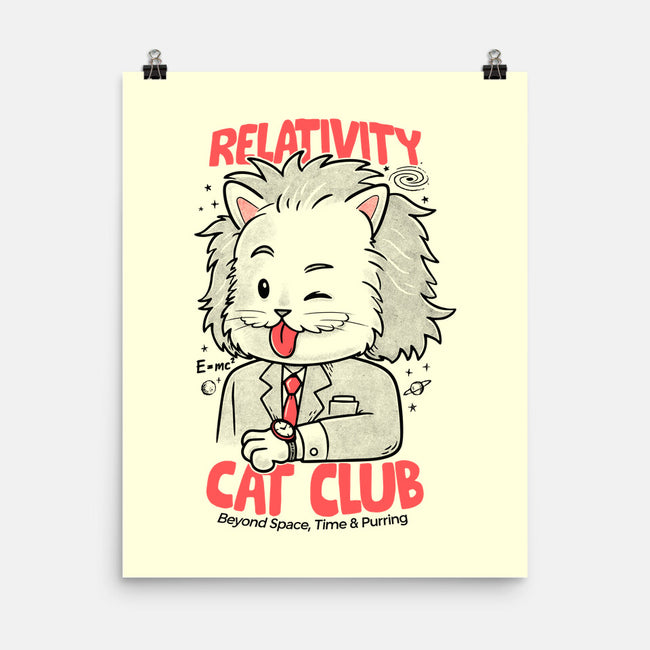 Relativity Cat Club-None-Matte-Poster-Umberto Vicente
