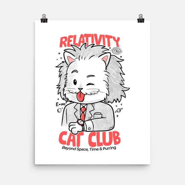 Relativity Cat Club-None-Matte-Poster-Umberto Vicente