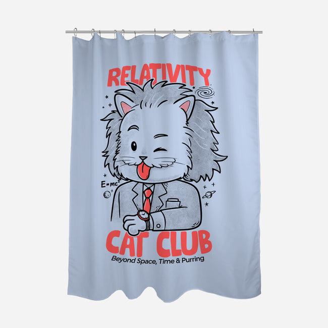 Relativity Cat Club-None-Polyester-Shower Curtain-Umberto Vicente