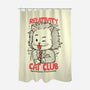 Relativity Cat Club-None-Polyester-Shower Curtain-Umberto Vicente