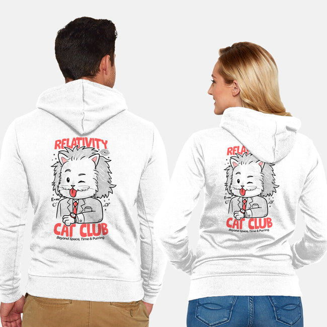 Relativity Cat Club-Unisex-Zip-Up-Sweatshirt-Umberto Vicente