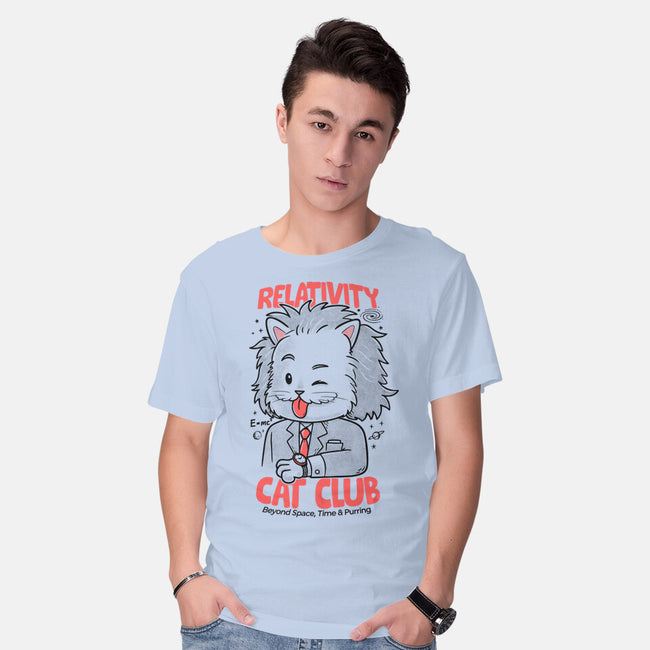 Relativity Cat Club-Mens-Basic-Tee-Umberto Vicente
