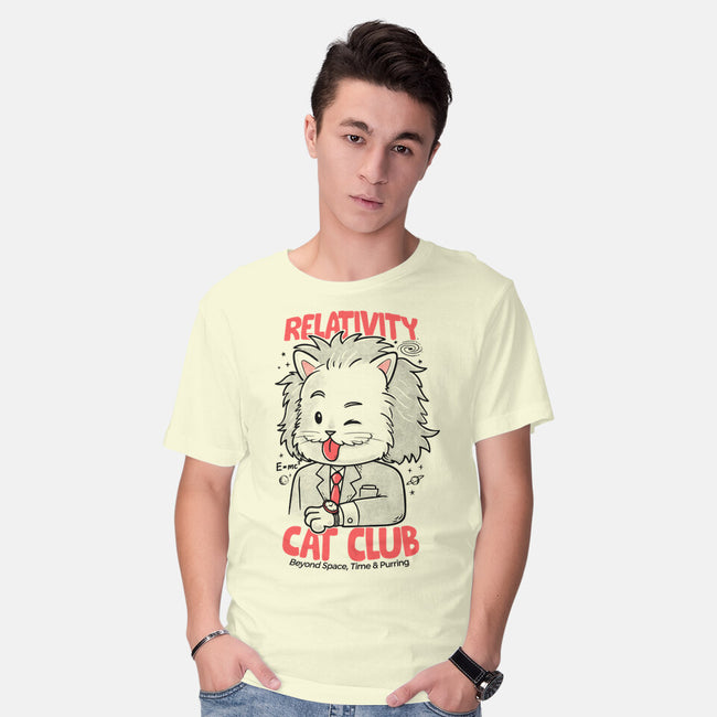 Relativity Cat Club-Mens-Basic-Tee-Umberto Vicente