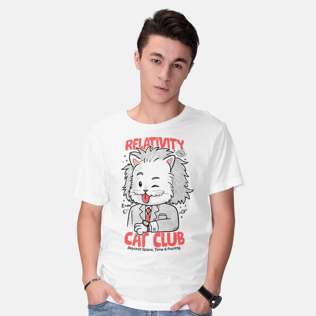 Relativity Cat Club-Mens-Basic-Tee-Umberto Vicente