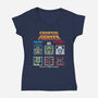 Cryptid Fighter-Womens-V-Neck-Tee-jrberger