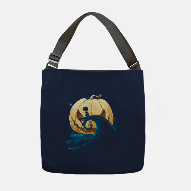Pumpkin Moon-None-Adjustable Tote-Bag-Vallina84