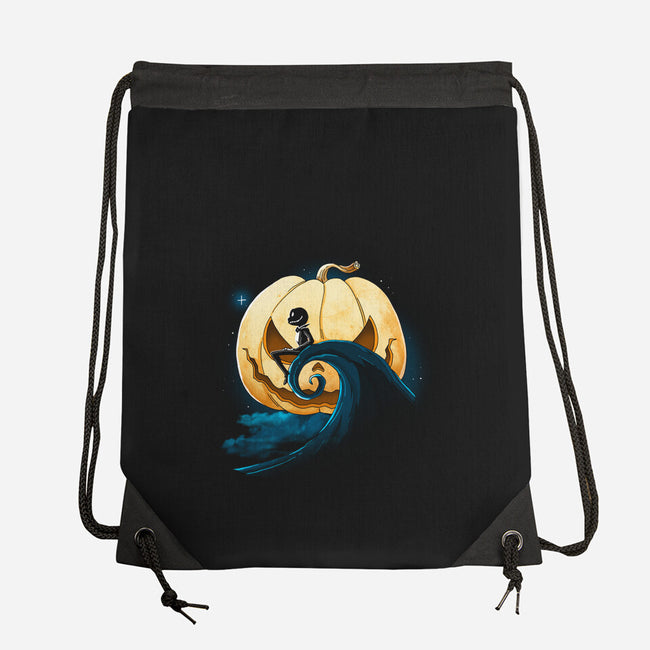 Pumpkin Moon-None-Drawstring-Bag-Vallina84