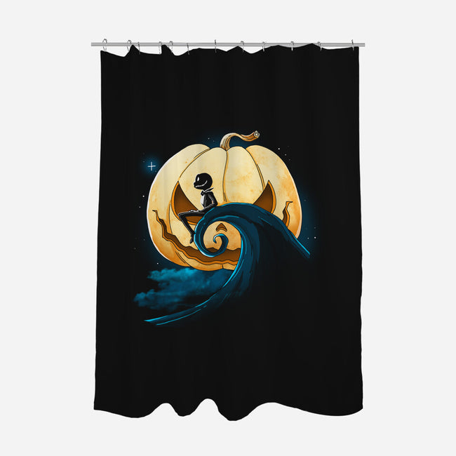 Pumpkin Moon-None-Polyester-Shower Curtain-Vallina84