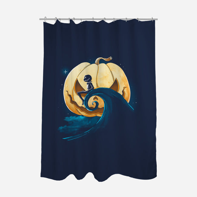 Pumpkin Moon-None-Polyester-Shower Curtain-Vallina84