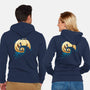 Pumpkin Moon-Unisex-Zip-Up-Sweatshirt-Vallina84