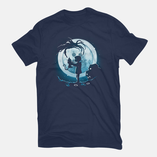 Buttons Moon-Womens-Fitted-Tee-Vallina84