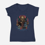 The Old Keeper-Womens-V-Neck-Tee-glitchygorilla