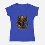 The Old Keeper-Womens-V-Neck-Tee-glitchygorilla