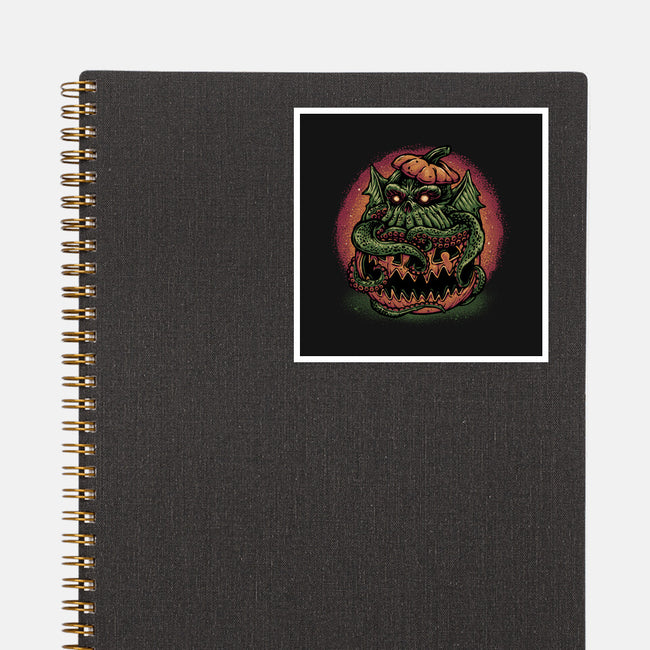 Tentacle Or Treat-None-Glossy-Sticker-glitchygorilla
