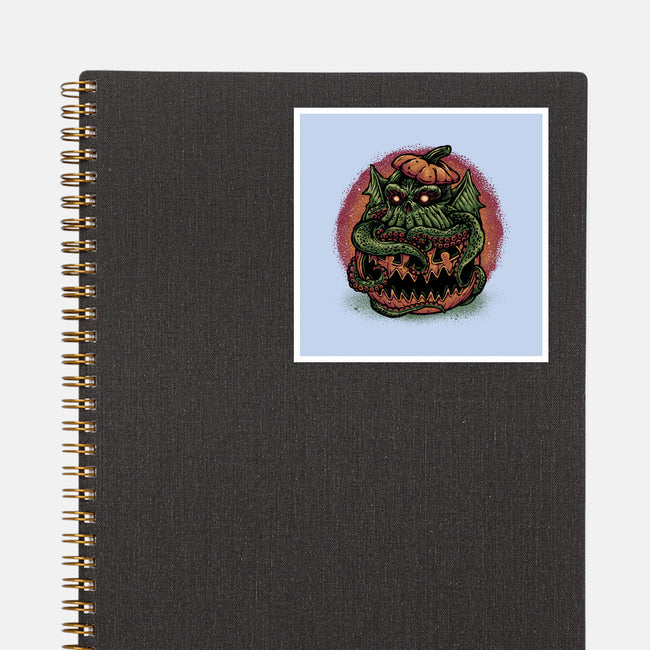 Tentacle Or Treat-None-Glossy-Sticker-glitchygorilla