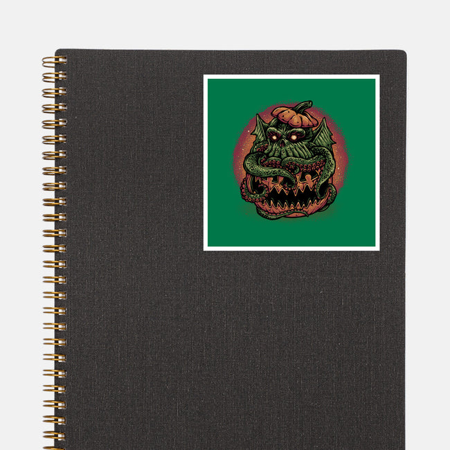 Tentacle Or Treat-None-Glossy-Sticker-glitchygorilla