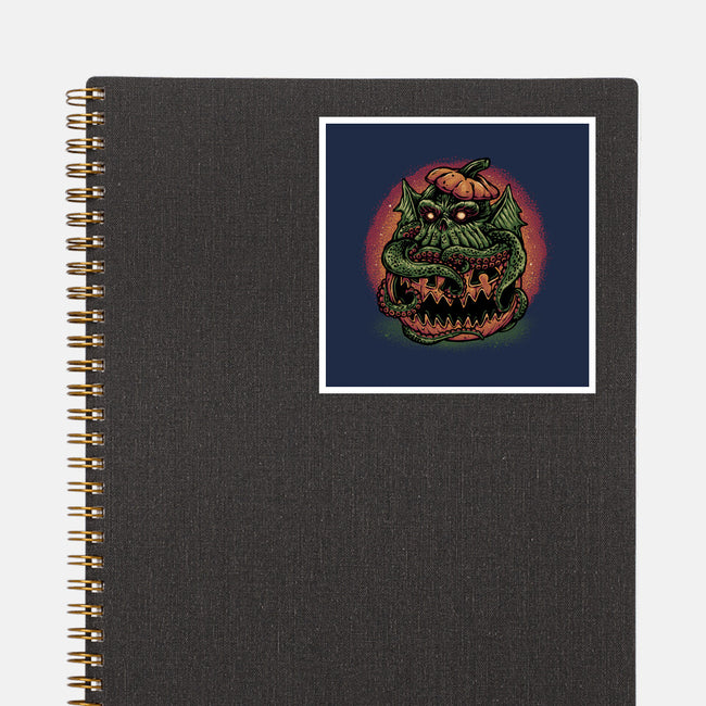 Tentacle Or Treat-None-Glossy-Sticker-glitchygorilla