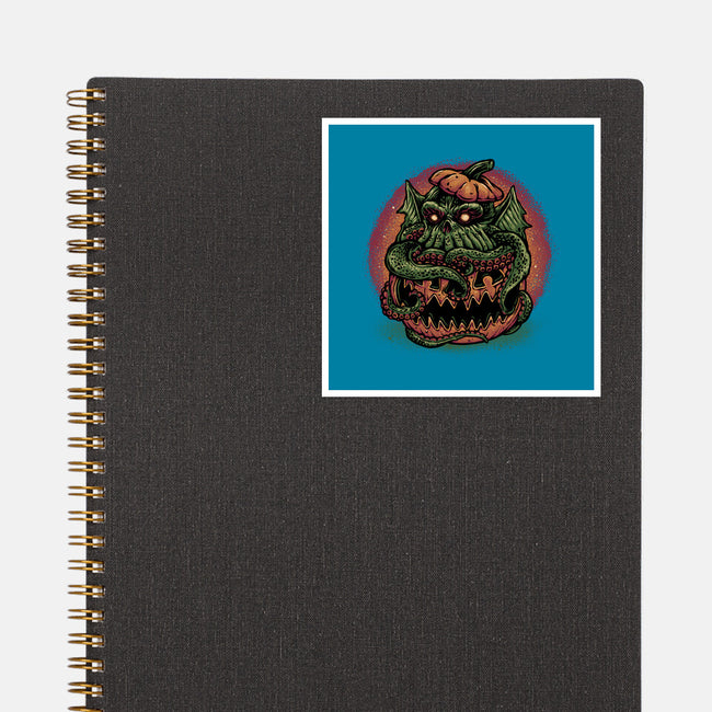 Tentacle Or Treat-None-Glossy-Sticker-glitchygorilla