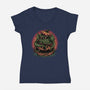 Tentacle Or Treat-Womens-V-Neck-Tee-glitchygorilla