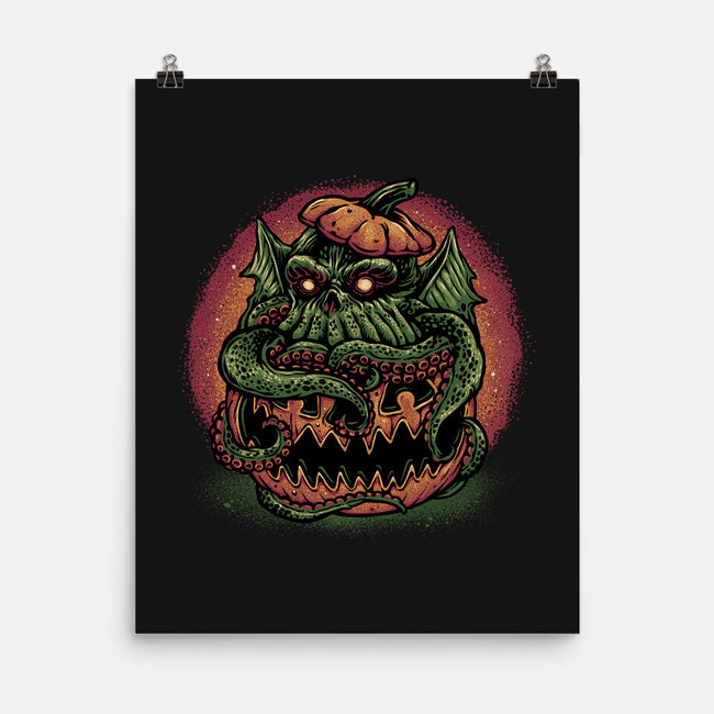 Tentacle Or Treat-None-Matte-Poster-glitchygorilla