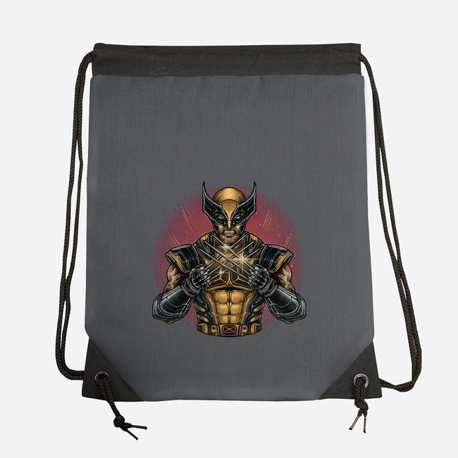 Adamantium Inside Me-None-Drawstring-Bag-glitchygorilla